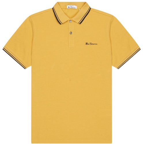 Ben Sherman Pique Poloshirt Gelb