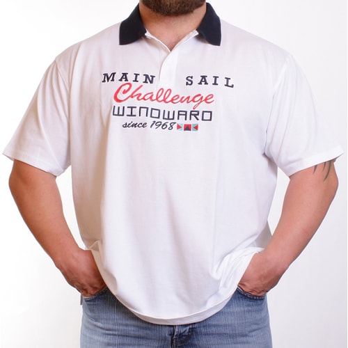 Cotton Valley White Main Sail Polo Shirt