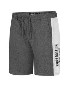 Bigdude Sport Division Loopback Jogger Shorts Anthrazit meliert