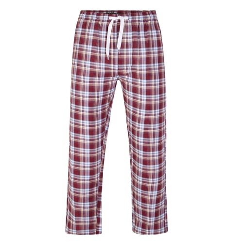 Bigdude Leichte Pyjamahose Rot/Weiß