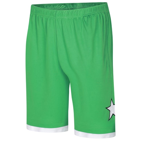 Bigdude Lagen-Basketballshorts Grün/Weiß