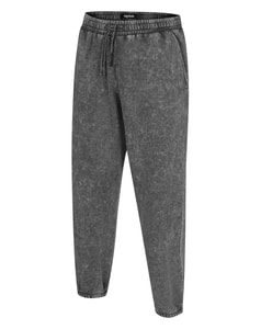 Bigdude Acid Wash Jogginghose Schwarz