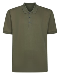 Bigdude Soft Jersey Sommer-Poloshirt Dunkeloliv (Langgröße)