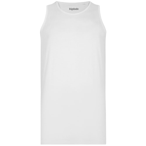 Bigdude Tanktop Weiß Tall Fit 