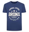 – TShirt mit Space Dye BronxPrint, Indigo