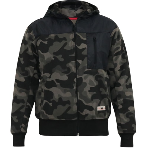 D555 Grendon Full Zip Hoody Camo