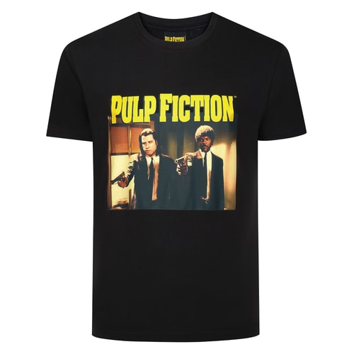 Bigdude Offiziell lizenziertes Pulp Fiction T-Shirt Schwarz