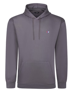 Bigdude Schlichter Hoodie mit Logo, Stone Tall