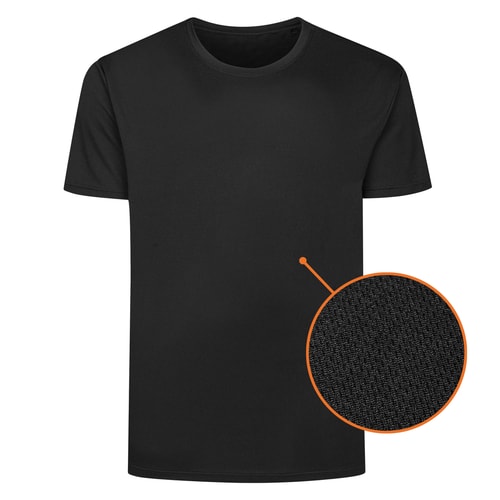 Bigdude Leichtes Sport-T-Shirt Schwarz