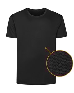 Bigdude Leichtes Sport-T-Shirt Schwarz