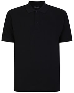 Bigdude einfarbiges Poloshirt - Schwarz