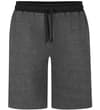 Baumwollshorts Dunkelgrau meliert