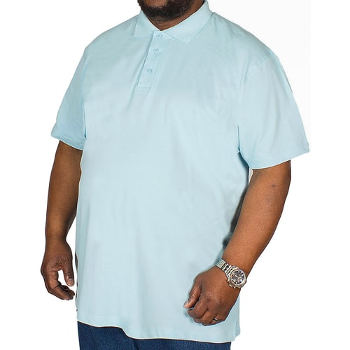 Bigdude Klassisches Poloshirt Hellblau