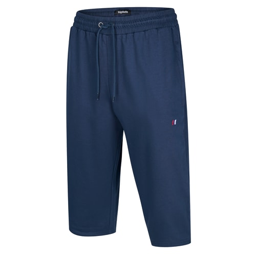 Bigdude 3/4-Jogginghose mit Logo, Marineblau