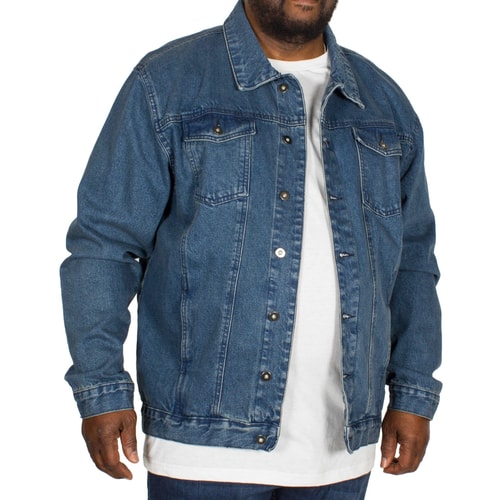 Bigdude klassische Jeansjacke Blau