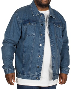 Bigdude klassische Jeansjacke Blau