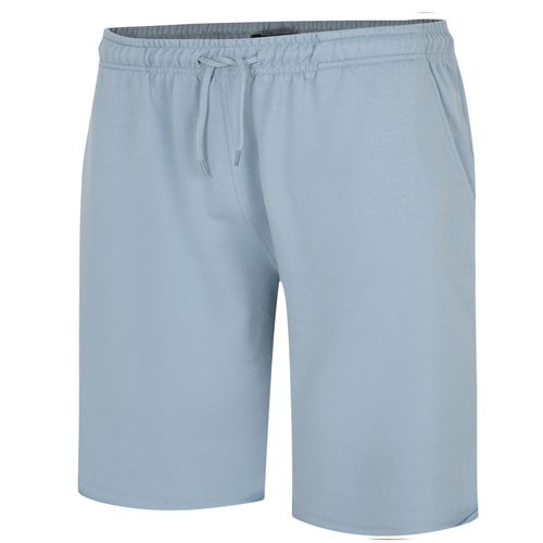 Bigdude Open Hem Loopback Shorts Grau Blau