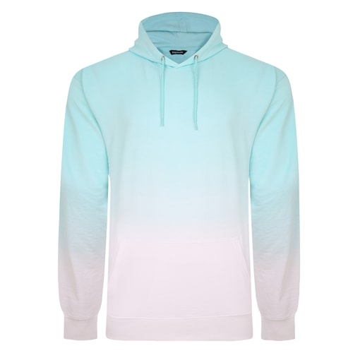Bigdude Ombre Pullover Hoody Türkis Groß