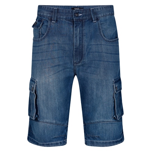 Bigdude Cargo-Denim-Shorts, Dunkelwaschung