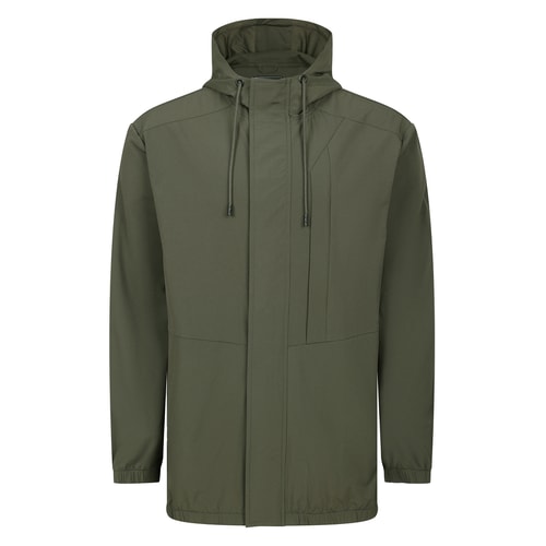 Bigdude 4-Wege-Stretch-Windjacke Dunkelgrün/Orange