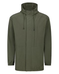 Bigdude 4-Wege-Stretch-Windjacke Dunkelgrün/Orange