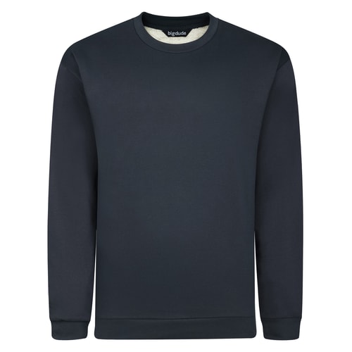Bigdude Thermopullover mit Futter, Marineblau