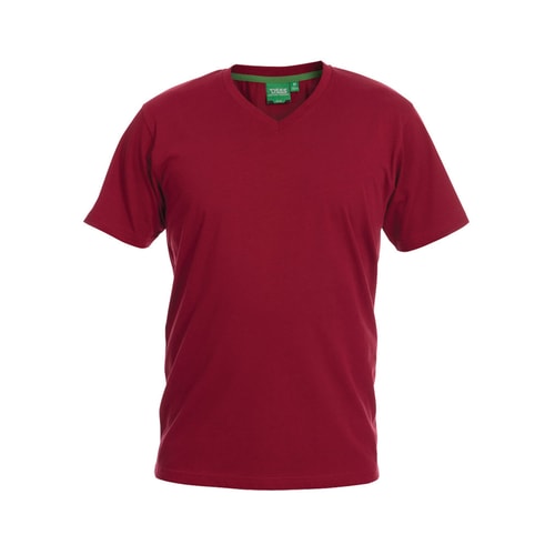 D555 Premium V-Ausschnitt T-Shirt Rot