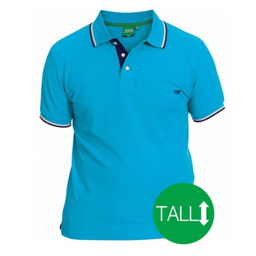 D555 Racer Poloshirt Blau