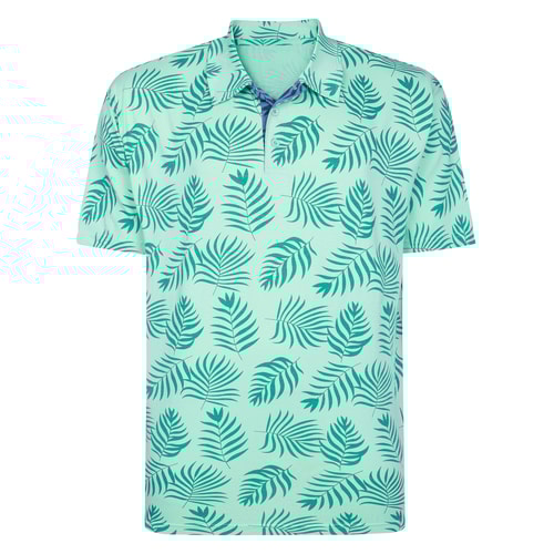 Bigdude Poloshirt mit Allover-Print, Farbe: Jelly Mint