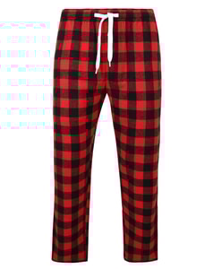 Bigdude Flanell Pyjamahose Rot