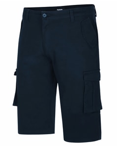 Bigdude Kurze Cargo-Shorts aus Stretch-Twill Marineblau