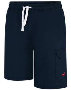Bigdude Fleece Cargo Shorts Dunkelblau