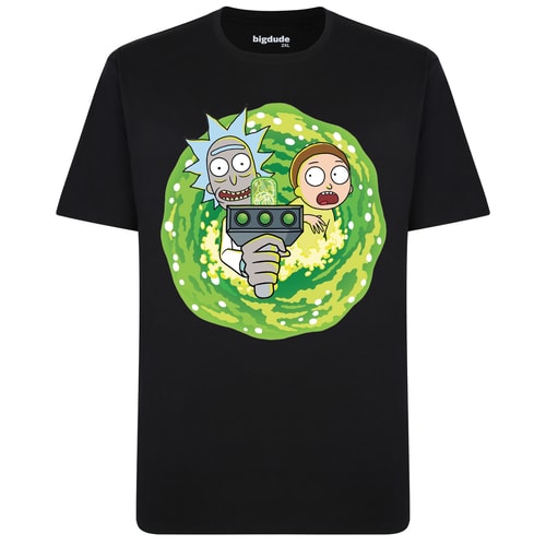 Bigdude – Offizielles lizenziertes Rick and Morty-T-Shirt, Schwarz