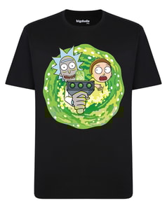 Bigdude – Offizielles lizenziertes Rick and Morty-T-Shirt, Schwarz