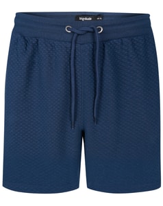 Bigdude Shorts mit Strukturmuster, Marineblau
