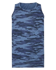 Bigdude – Weste mit Camouflage-Muster, Marineblau, Größe L