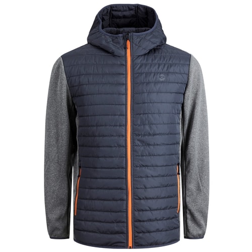 Jack & Jones Softshell-Kapuzensteppjacke Grau Melange