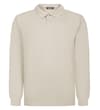 LangarmPoloshirt mit verdeckter Knopfleiste, Farbe: Stone