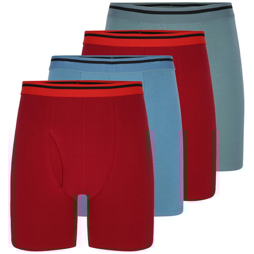 Bigdude Grandad Boxershorts, 4er-Pack, Multi