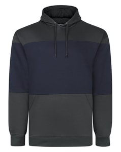 Bigdude Block Cut & Sew Hoodie Anthrazit Lang