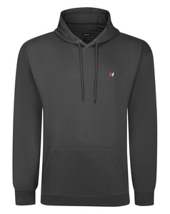 Bigdude Kapuzenpullover mit Logo, schlicht, Anthrazit