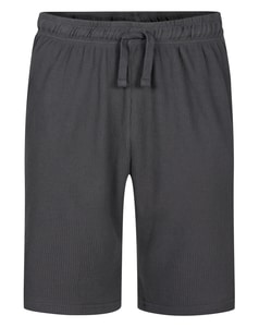 Bigdude – Lounge-Shorts mit Waffelmuster, Anthrazit