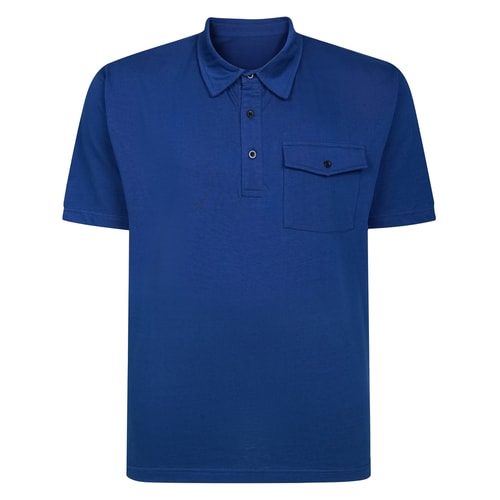 Bigdude Heavy Jersey Polo mit Tasche, Mitternachtsblau