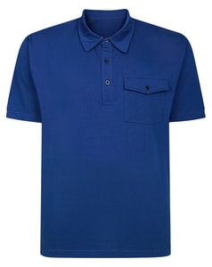 Bigdude Heavy Jersey Polo mit Tasche, Mitternachtsblau