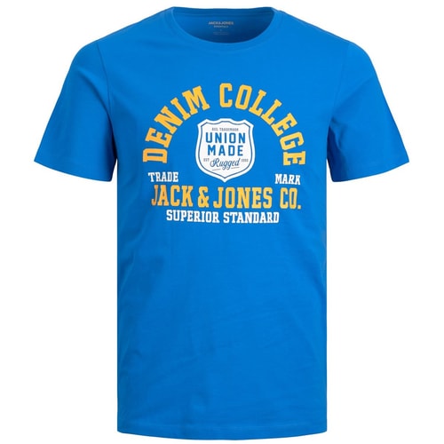 Jack & Jones Denim College T-Shirt Französisch Blau