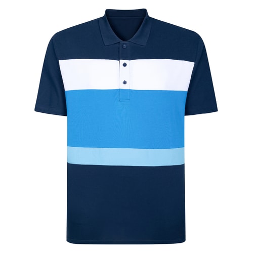 Bigdude Cut And Sew Polo Navy