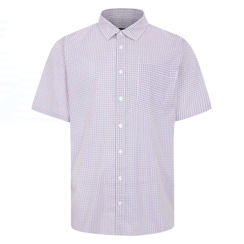 Bigdude Kurzarmhemd Pfefferrot Tall