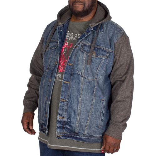 KAM Jeansjacke Miguel mit Jerseyärmeln