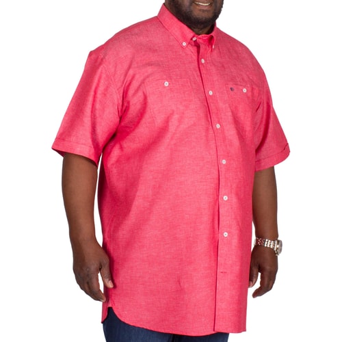 Espionage Leinenhemd Korallenrot 