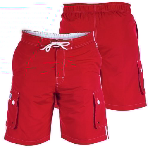D555 Full Length Swim Shorts With Pockets